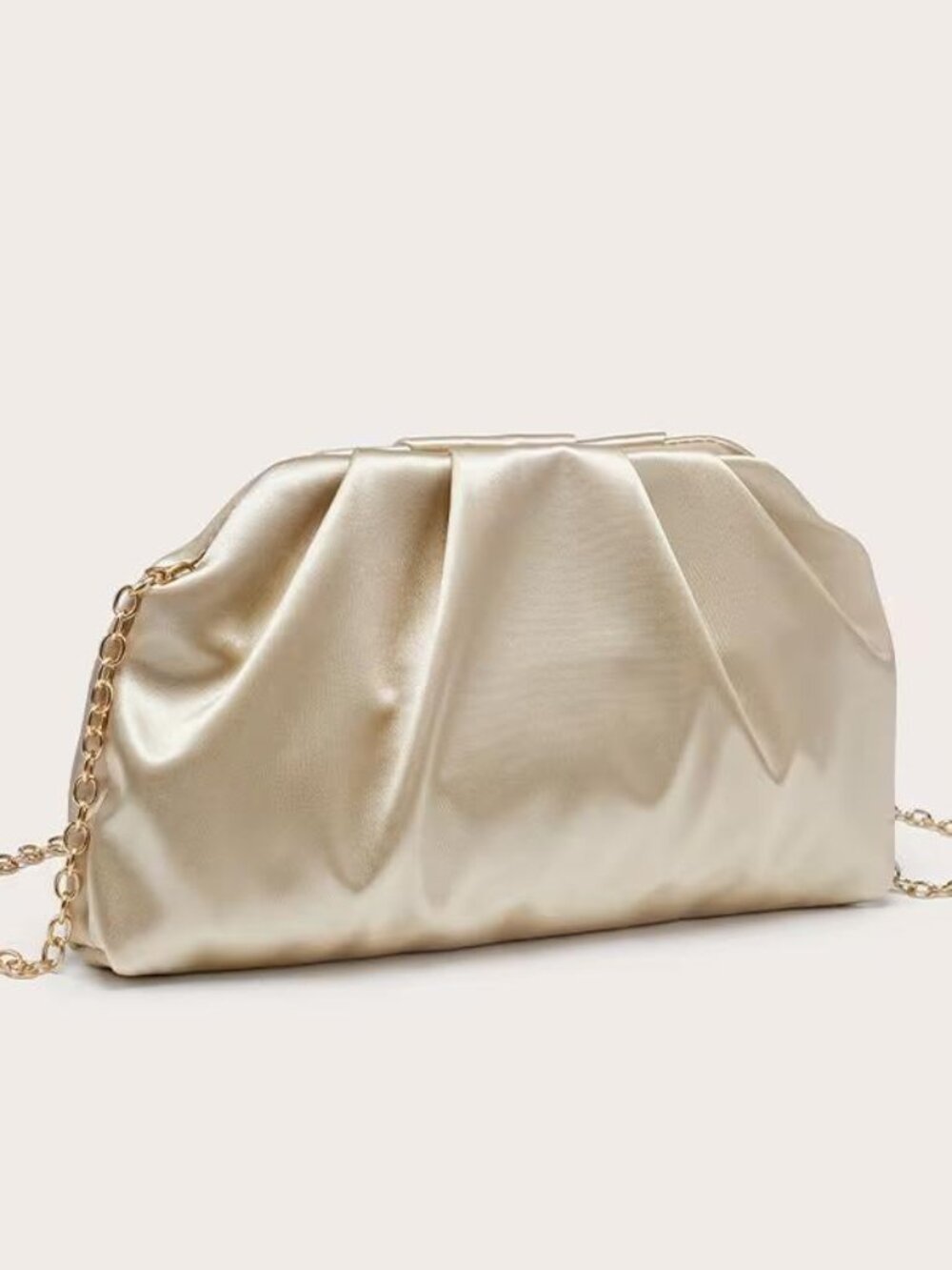 GOLDEN SATIN CLOUD BAG